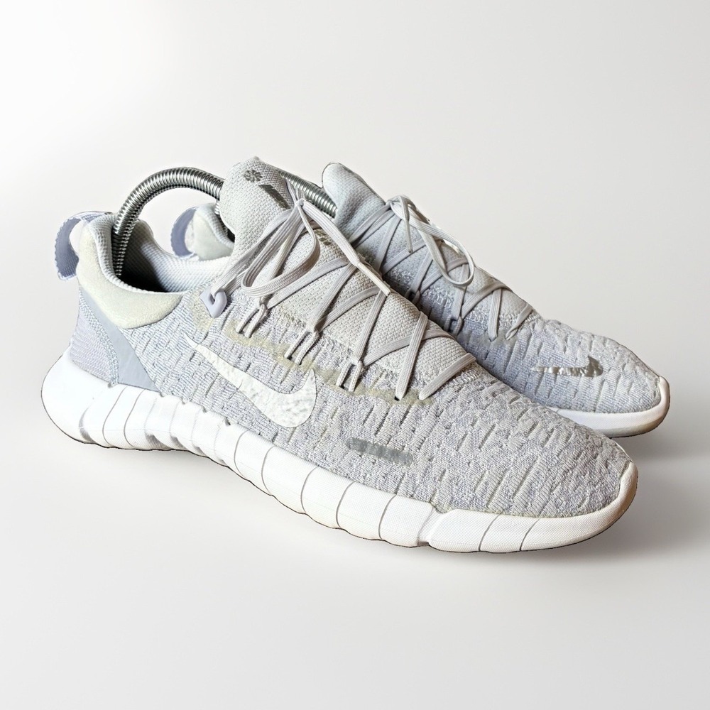 Nike Free RN Run 5.0 Next Nature Gray Knit Athletic Sneakers Shoes Womens 9